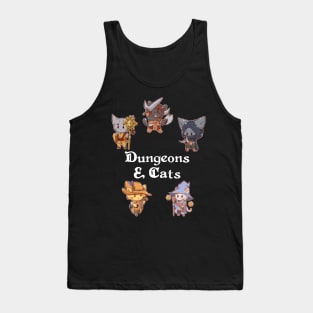 Dungeons& Cats 5 Player Party Tank Top